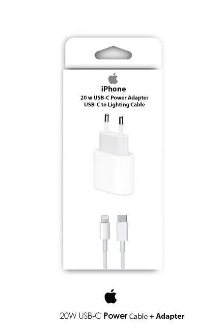 شاحن آبل كامل - Apple Charger / شامل الكيبل و ال ادابتر